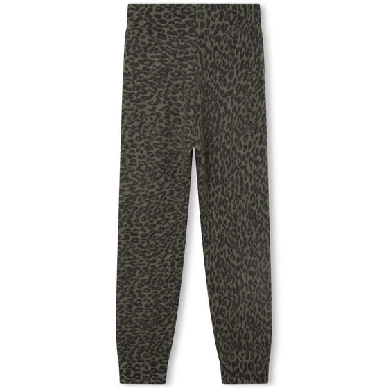 Cozy Leopard Knit Pants