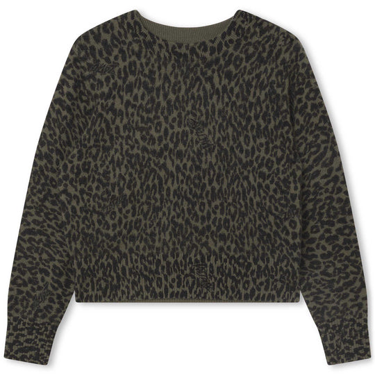 ZADIG & VOLTAIRE Cozy Leopard Knit Sweater