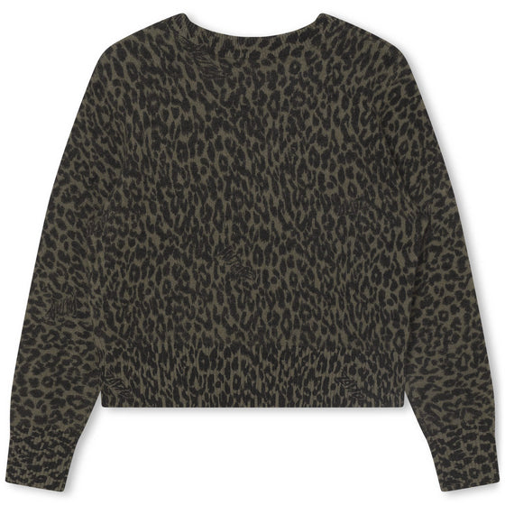 Cozy Leopard Knit Sweater