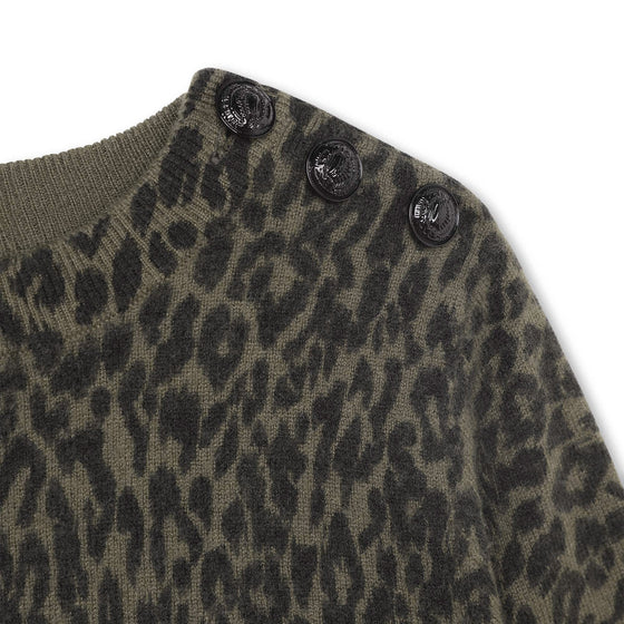 Cozy Leopard Knit Sweater