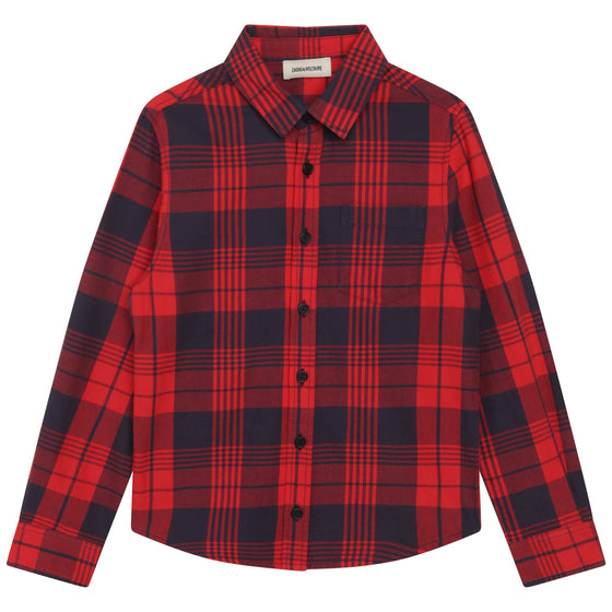ZADIG & VOLTAIRE Dreamer Fall Plaid Button-Down