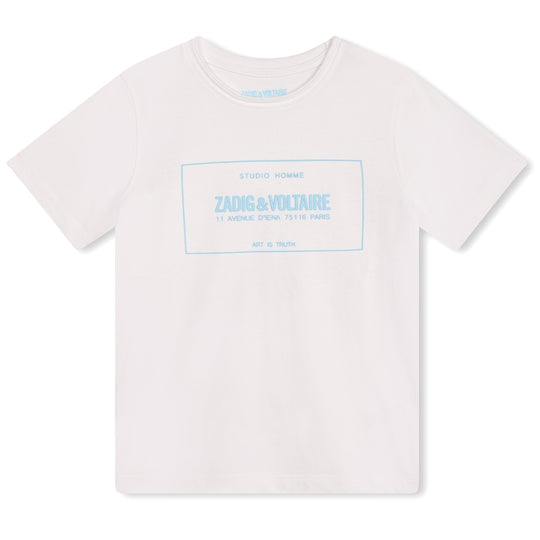ZADIG & VOLTAIRE Sky Blue Logo T-shirt