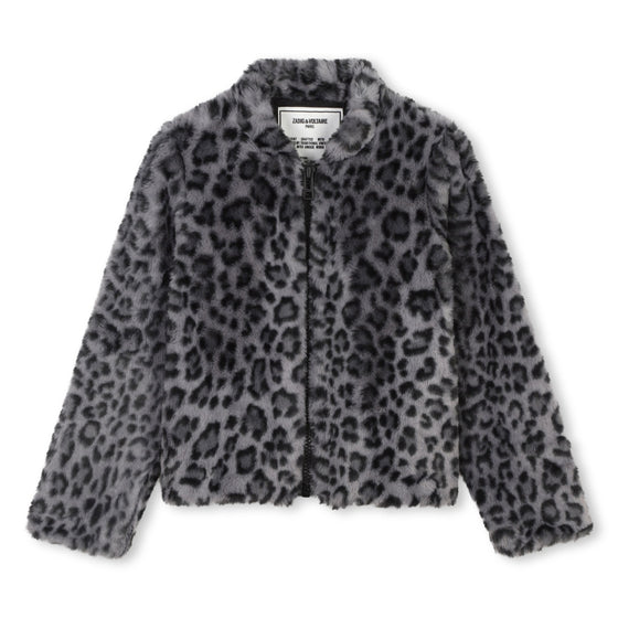 Leopard Faux Fur Jacket