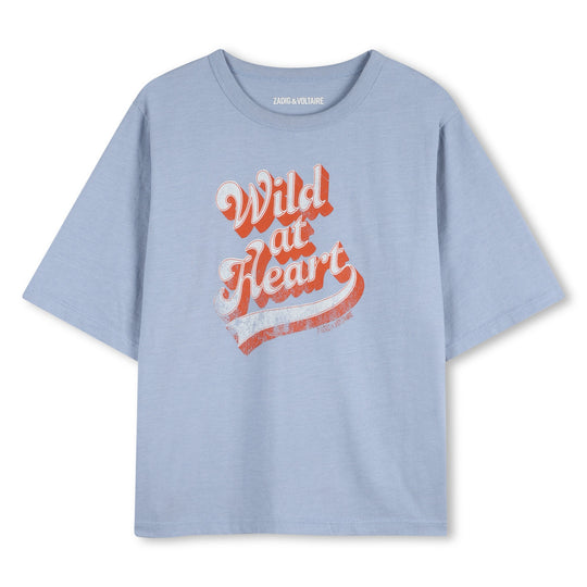 ZADIG & VOLTAIRE Wild at Heart T-Shirt - Pale Blue