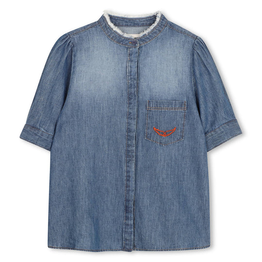 ZADIG & VOLTAIRE Soft Chambray Shirt - Denim Blue