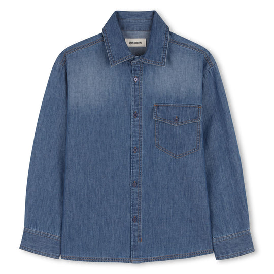 ZADIG & VOLTAIRE Soft Chambray Shirt - Denim Blue