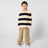 ZADIG & VOLTAIRE Striped Pullover - Off White / Black