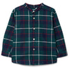 LARANJINHA Evergreen Checked Shirt - Navy Blue