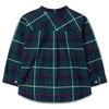 LARANJINHA Evergreen Checked Shirt - Navy Blue