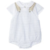 LARANJINHA Windowpane Baby Shortie - White