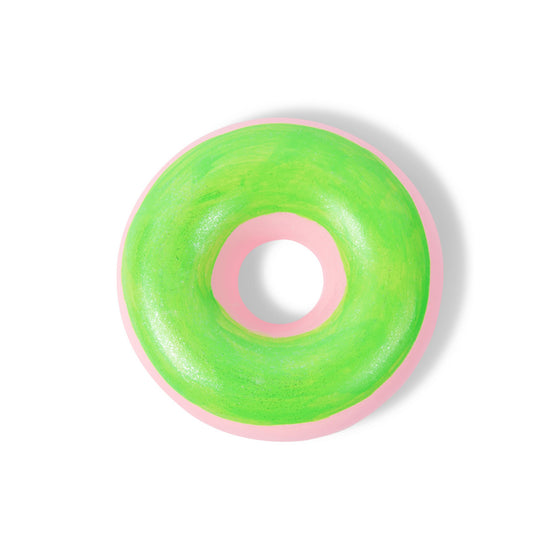 Donut Handmade Sidewalk Chalk - Frosted Pink / Green