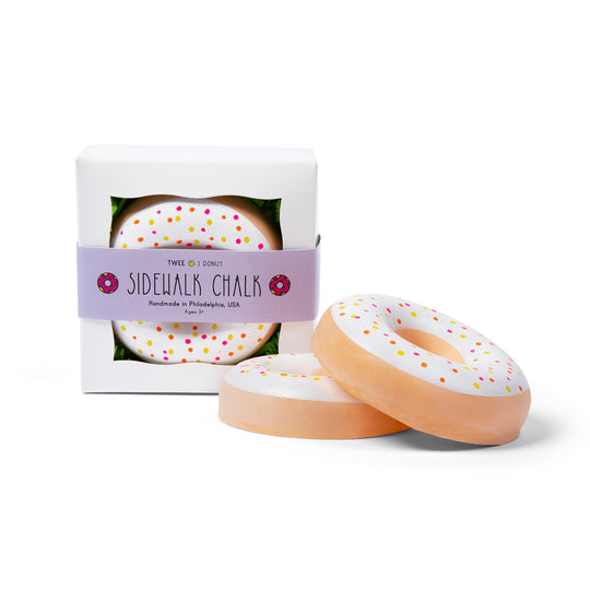TWEE Donut Handmade Sidewalk Chalk - Sprinkle Orange