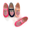 Sara Sparkle Heart Mary Janes - Peach