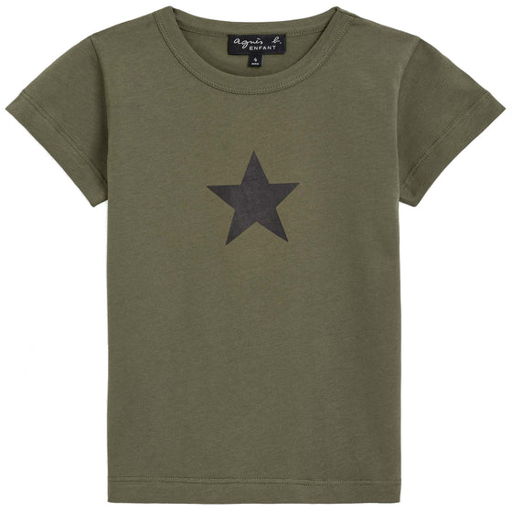 Pirate Star T-shirt - Olive
