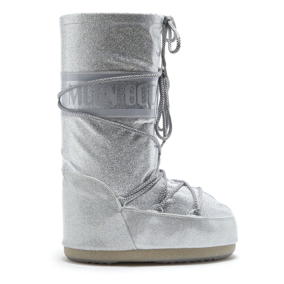 Icon Glitter Silver Boots