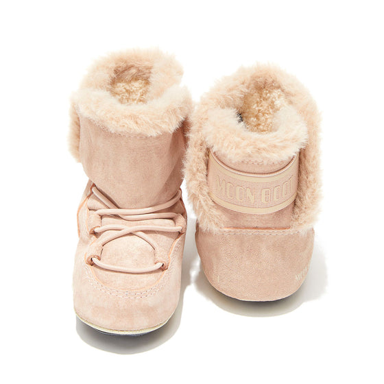 Crib Pink Suede Boots