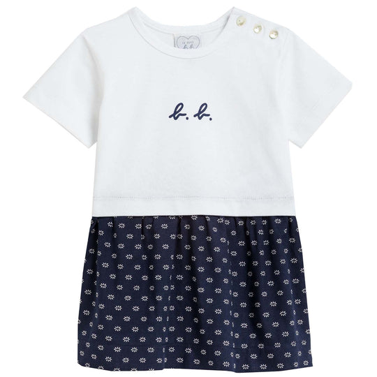 AGNÈS B. "b.b." Patterned Skirt T-shirt Dress