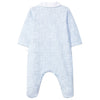 LARANJINHA Windowpane Footed Pajamas - Blue