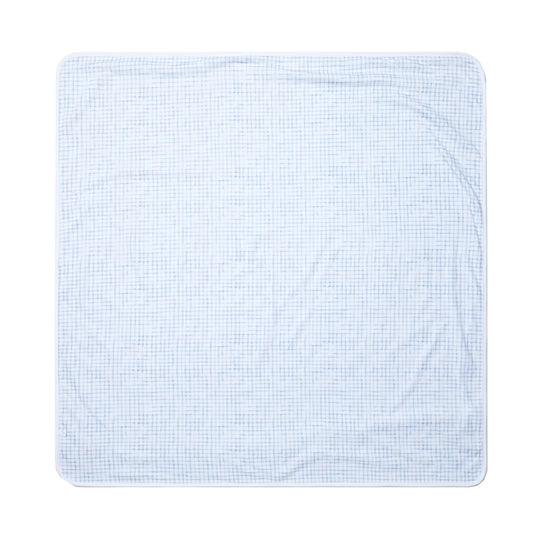 LARANJINHA Windowpane Swaddle Blanket - Blue