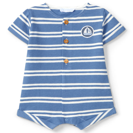 LARANJINHA Striped Sailor Shortie - Blue