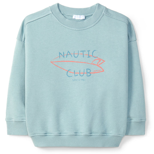 LARANJINHA Sailing Day Sweatshirt - Petrol Blue