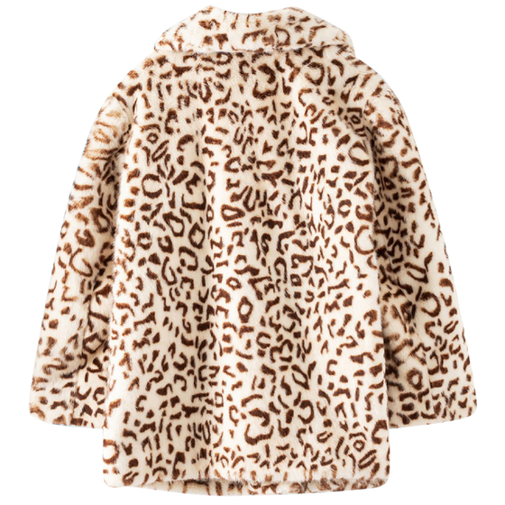 Faux Fur Leopard Occasion Coat