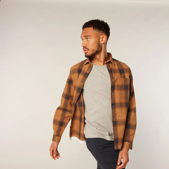 SERGE BLANCO Plaid Button-Down Shirt