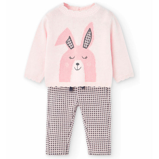 BOBOLI Sleepy Bunny Sweatshirt and Trousers Set