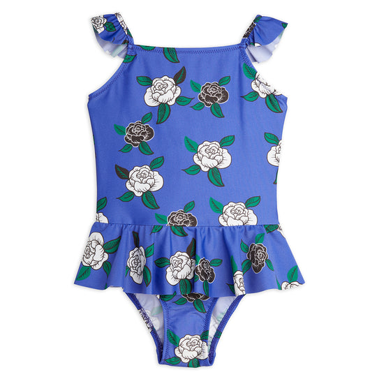 MINI RODINI Roses UV Skirted Swimsuit