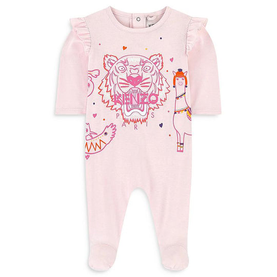 KENZO KIDS Classic Tiger Logo Ruffle Pajamas