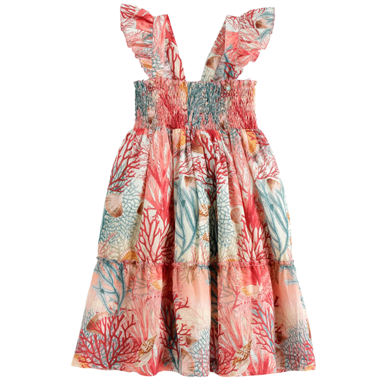NANOS Coral Reef Tiered Dress