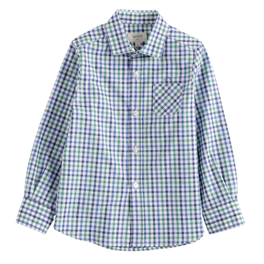 NANOS Bright Gingham Button Down Shirt