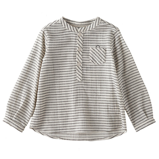 NANOS Classic Oatmeal Striped Shirt