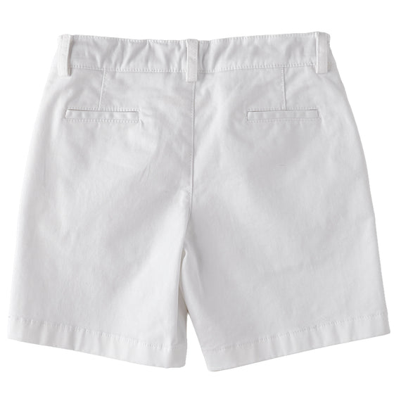 Classic White Cotton Shorts