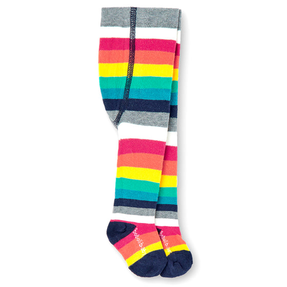 Rainbow Stripe Thick Baby Tights  - FINAL SALE