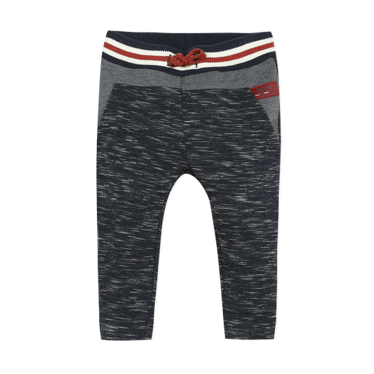 3 POMMES Navy blue fleece joggers