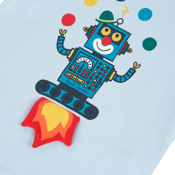 Juggling Robot Baby T-shirt  - FINAL SALE