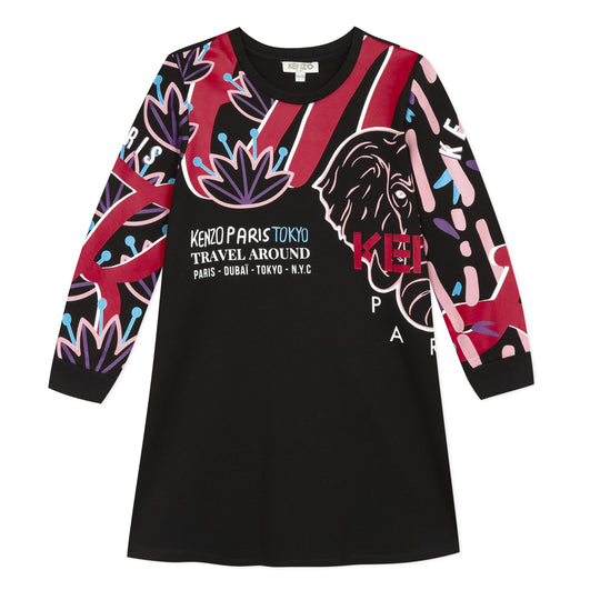 KENZO KIDS Elephant Interlock Dress