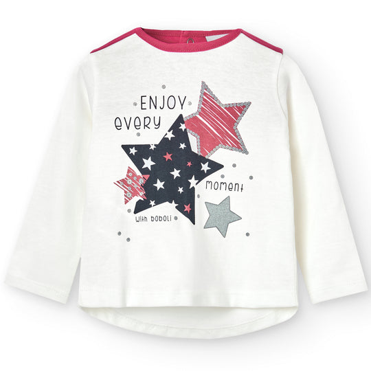 BOBOLI Stars "Enjoy Every Moment" T-shirt