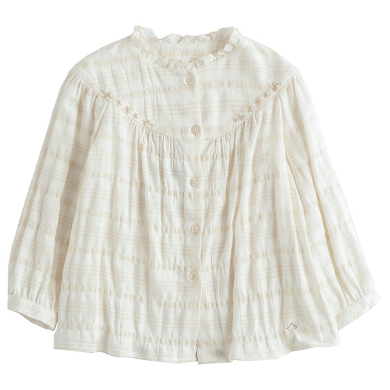 Buttoned Flowy Blouse