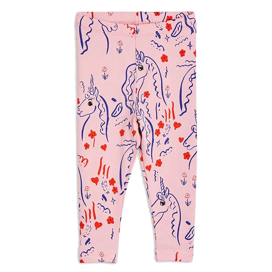 MINI RODINI Scottish Unicorns Baby Leggings