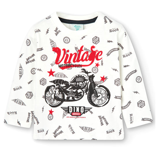 BOBOLI Motorcycle Vintage Vibes T-shirt