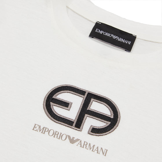 White T-shirt with R-Eacreate vintage logo