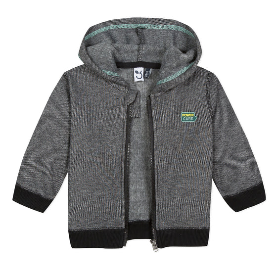 Black and gray zip-up hoodie  - FINAL SALE