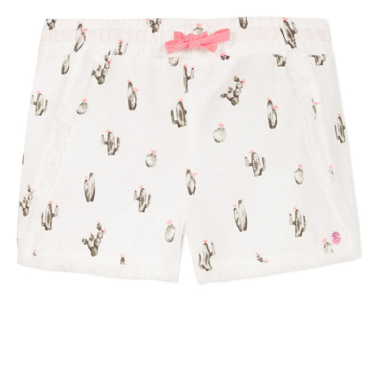 3 POMMES Lightweight shorts with cactus print