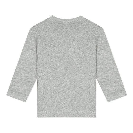 Grey jersey T-shirt with sequins  - FINAL SALE