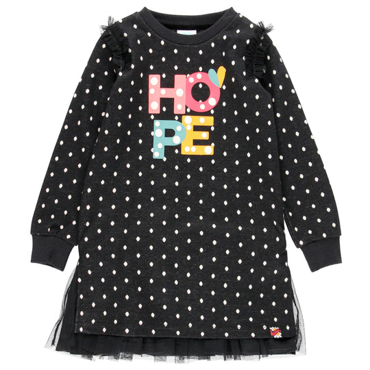 BOBOLI Polka Dot and Tulle Dress