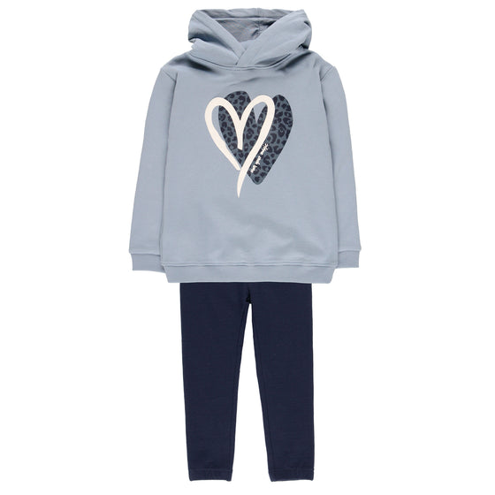 Heart Hoodie and Trousers Lounge Set  - FINAL SALE