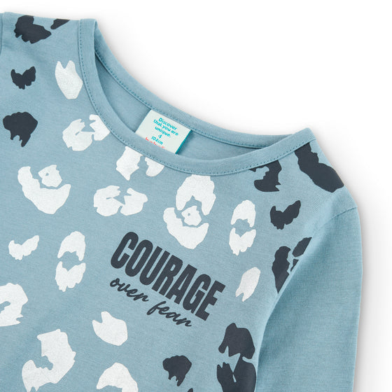 Leopard Print "Courage" T-shirt  - FINAL SALE
