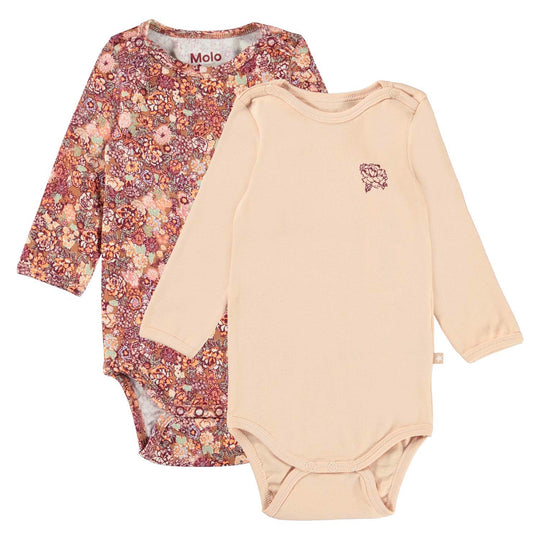MOLO Foss 2-Pack Fluffy Bloom Bodysuits